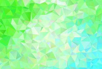 Light Green vector gradient triangles pattern.