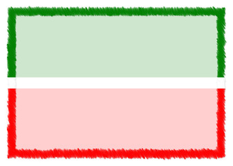 Border made with Tatarstan national flag.