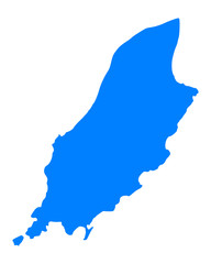 Karte der Isle of Man