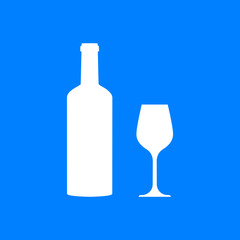 Weinglas und Hintergrund