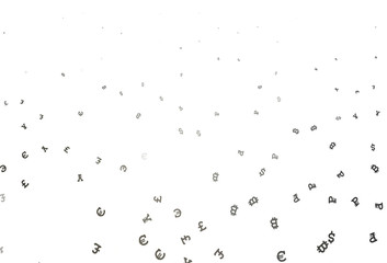 Light Gray vector layout with banking symbols.