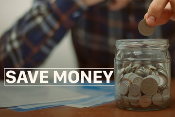 Save money conceptual photo.