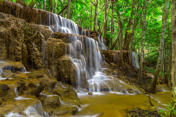 Pa Wai Waterfall,Beautiful waterfall in Tropical Rain forest,Tak Province, Thailand