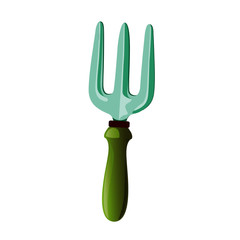 Garden Hand Fork - Vector Image