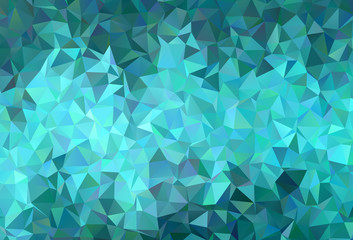 Light Green vector gradient triangles texture.
