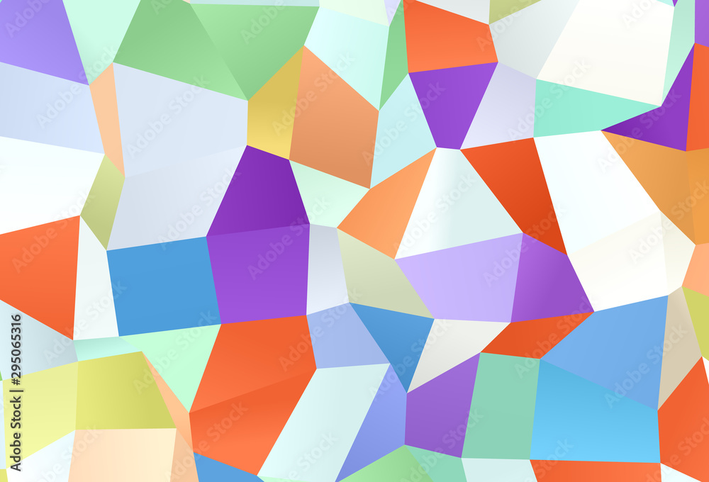 Poster light multicolor vector background with rectangles.