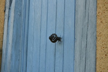 vintage antique wooden door with handle