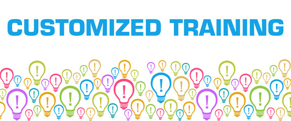 Customized Training Colorful Bulbs With Text 
