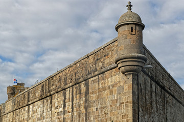 The ramparts of the walled city of Saint-Malo