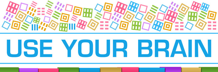 Use Your Brain Colorful Texture Blocks Bottom 