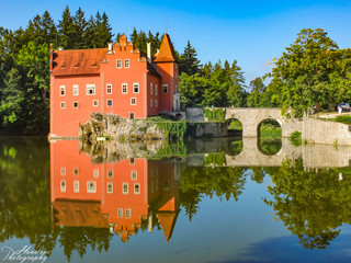 Obraz premium Schloss Červená Lhota, Tschechien, Zámek Červená Lhota