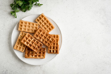 Chaffles - cheese waffles