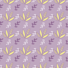 leaves repeat pattern background. 