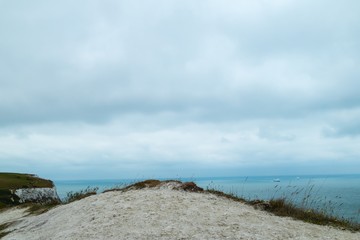 Grauer Tag White Cliffs of Dover Gray Day