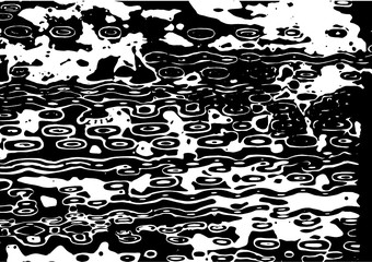 Black and out abstract vector textures