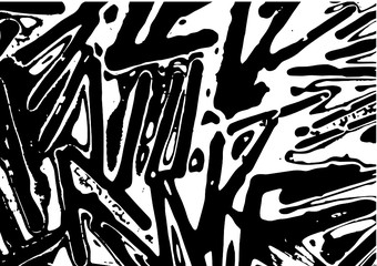 Black and out abstract vector textures