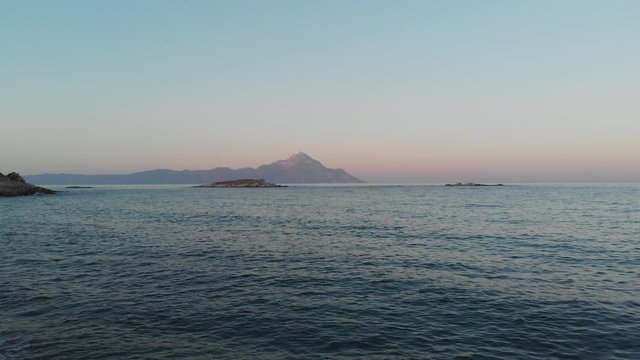 sunset over the sea