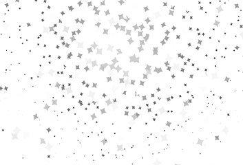 Obraz premium Light Gray vector texture with beautiful stars.
