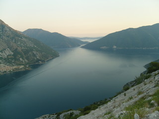 Obraz premium Boka Kotorska Montenegro panorama in summer