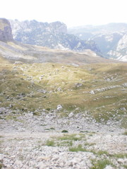 Mountain Durmitor Zabljak Montenegro landscape in summer during hiking