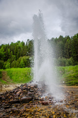 Fototapeta na wymiar natural fountain