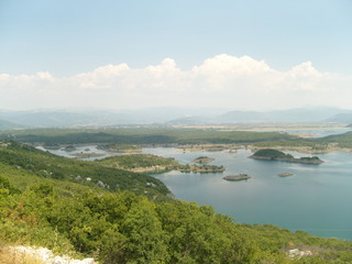Fototapeta na wymiar Salt lakes near town of Nikšić montenegro