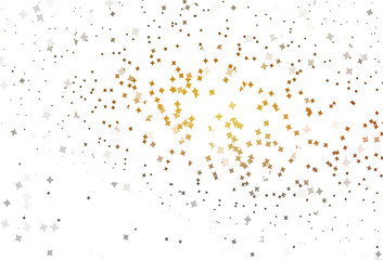 Light Orange vector texture with beautiful stars.