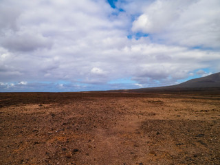Desert landscape, Lanzarote, Canary Islands.