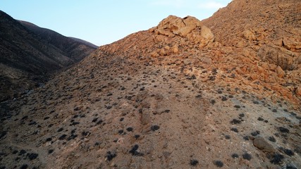 walk through a beautiful landscape with the sunset between the sky and the land