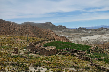 Fototapeta na wymiar mountain farm, Bolivia
