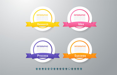 Design Business template infographic chart element with place date for presentations.