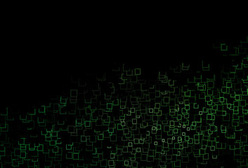 Dark Green vector texture in rectangular style.