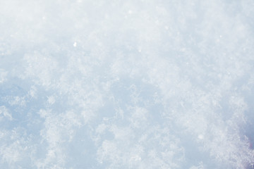 texture of the air of snow in Sunny weather