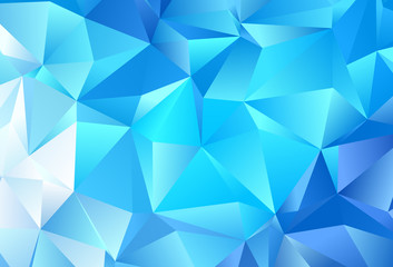 Fototapeta na wymiar Light BLUE vector texture with triangular style.