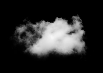Fototapeta na wymiar white Clouds isolated on black background.