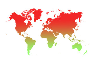Fototapeta na wymiar globe earth map red hot background