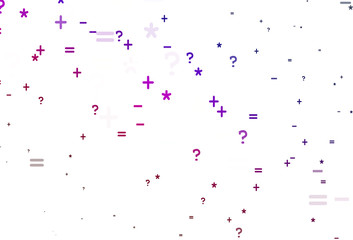 Light Blue, Red vector layout with algebra elements.