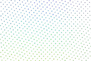 Light Multicolor vector pattern with ABC symbols.