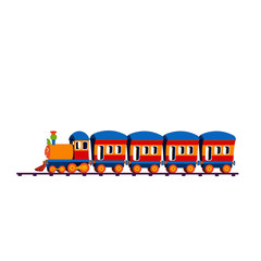 Toy Train - Cartoon Vector Image