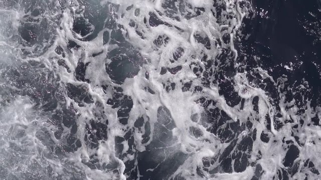Bali water texture in slow motion