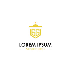 logo design inspiration for companies from the initial letters of the EG logo icon. -Vector