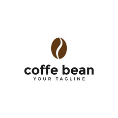 Simple Coffee Bean Logo Design Template
