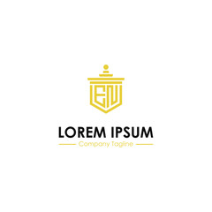 logo design inspiration for companies from the initial letters of the EN logo icon. -Vector
