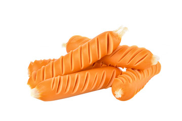 sausage isolated on a white background