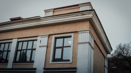 Panels buildings in Russia, Soviet architecture houses. urban architecture