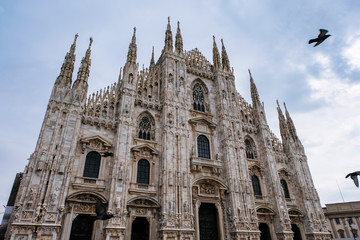 Fototapeta premium ミラノ大聖堂 ドゥオモ 薄曇り