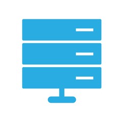 Obraz premium Computer Server icon, flat design