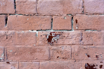 old orange brick wall texture