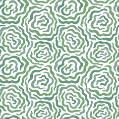 Seamless dazzle vector pattern khaki with roses