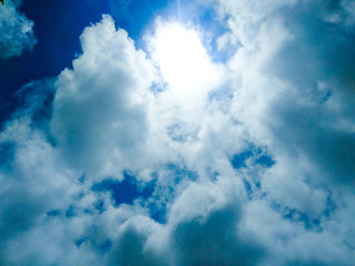 blue sky with clouds